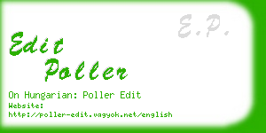 edit poller business card